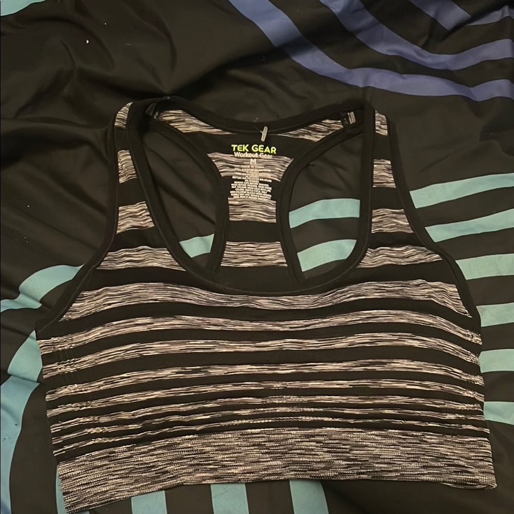 Tek Gear Striped Activewear Bra